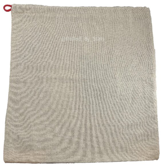 VALENTINO GARAVANI Beige Drawstring Dust Bag with Red Label 12" W x 12.5" L NWOT - Picture 7 of 9